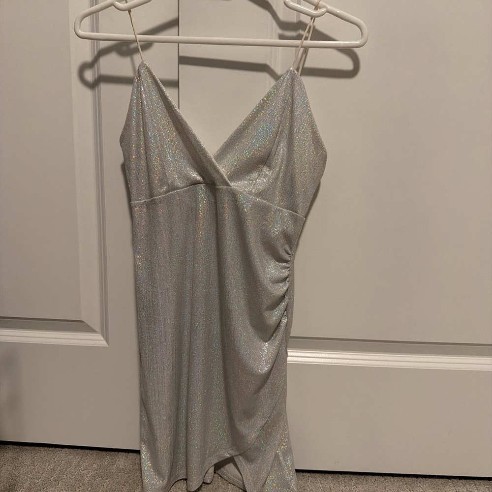 Forever 21 Silver Mini Dress